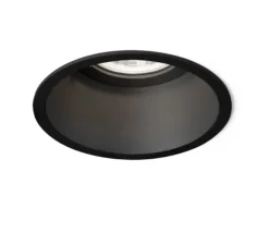 Spot encastrable, Deeper 1.0 LED IP20, noir, LED, 2700k, 525 lm, Ø8,4cm, H3cm - Wever&Ducré