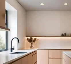 Plafonnier & Spot*Faro Spot encastrable, Dop, 8W, , IP54, LED, 2700K, 676 lm, Ø8,3cm, H4,9cm - blanc