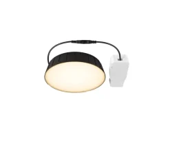 Plafonnier & Spot*SLV Spot encastrable, Downlight V 200, , IP54, LED, 3000/4000K, 2490 lm, Ø17,1cm, H3,9cm - noir