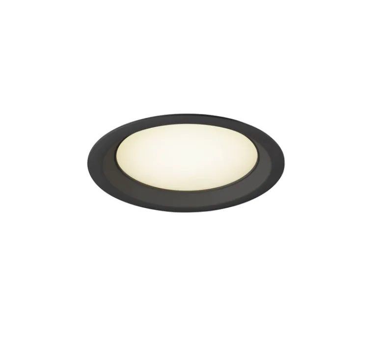 Plafonnier & Spot*SLV Spot encastrable, Downlight V 200, , IP54, LED, 3000/4000K, 2490 lm, Ø17,1cm, H3,9cm - noir