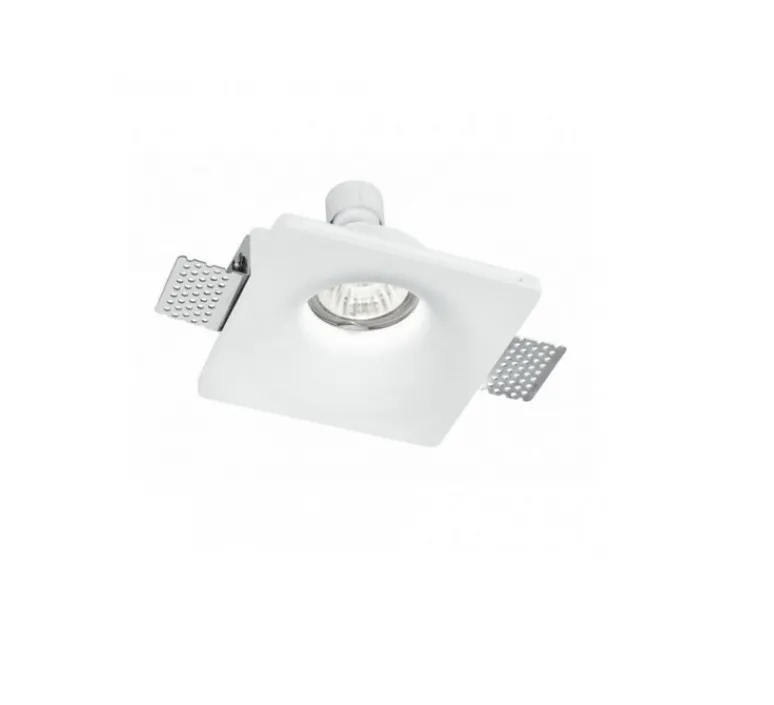 Plafonnier & Spot*Nedgis Spot encastrable en plâtre, prêt à peindre, Senso 1, , L12cm, H4cm - blanc