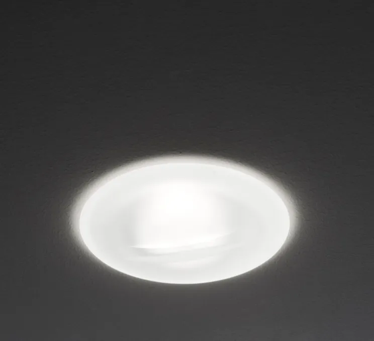 Spot encastrable, Faretti D27 Jnat, blanc, LED, Ø12,5cm, H2,5cm - Fabbian