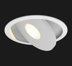 Plafonnier & Spot*Doxis Spot encastrable, FlatLED T1 Trimless, mat, LED, 3000K, 1388lm, Ø12cm, H6cm - blanc