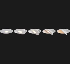 Spot encastrable, FlatLED T1 37° (Lens) Recessed, Trapezium springs, blanc mat, LED, 3000K, 1388lm, Ø12cm, H6cm - Doxis