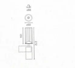 Plafonnier & Spot*Faro Architectural Spot encastrable, Fost Pulldown, 15W, 20°, CRI ><noscript><img width=