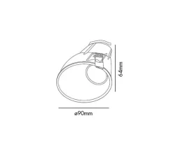 Plafonnier & Spot*Faro Spot encastrable, Fresh Wall Washer, , Ø9cm, H6,4cm (hauteur plafond recommandée 14,5cm) - blanc