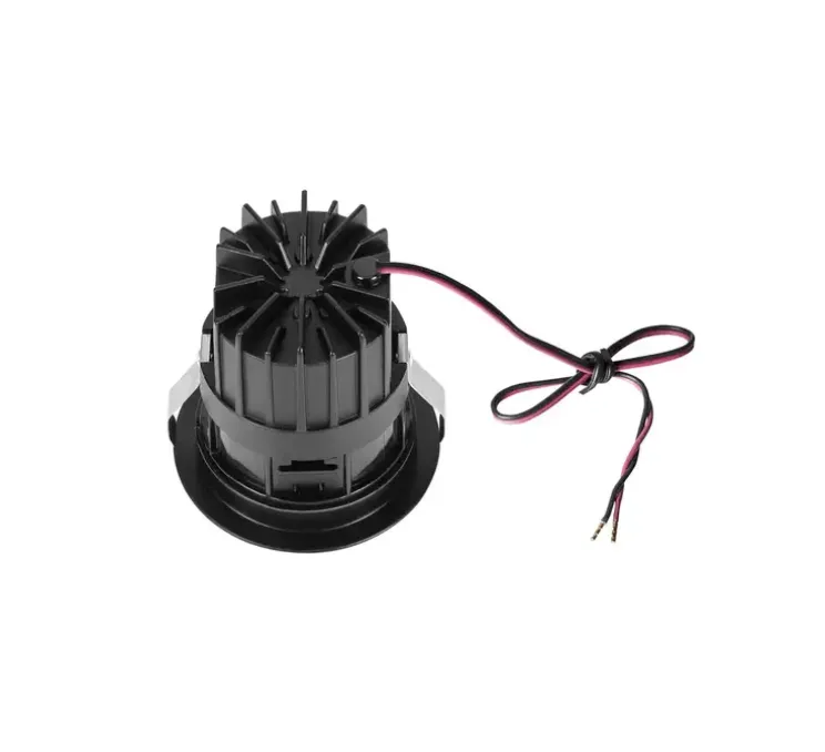 Spot encastrable, Horn Magna, noir, LED, 3000K, 445 lm, Ø7,8cm, H8,2cm - SLV