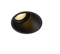Plafonnier & Spot*SLV Spot encastrable, Horn-A, , IP44, Ø10,3cm, H12cm - noir