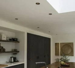 Plafonnier & Spot*SLV Spot encastrable, Horn-O, , IP21, Ø10,3cm, H11cm - noir mat