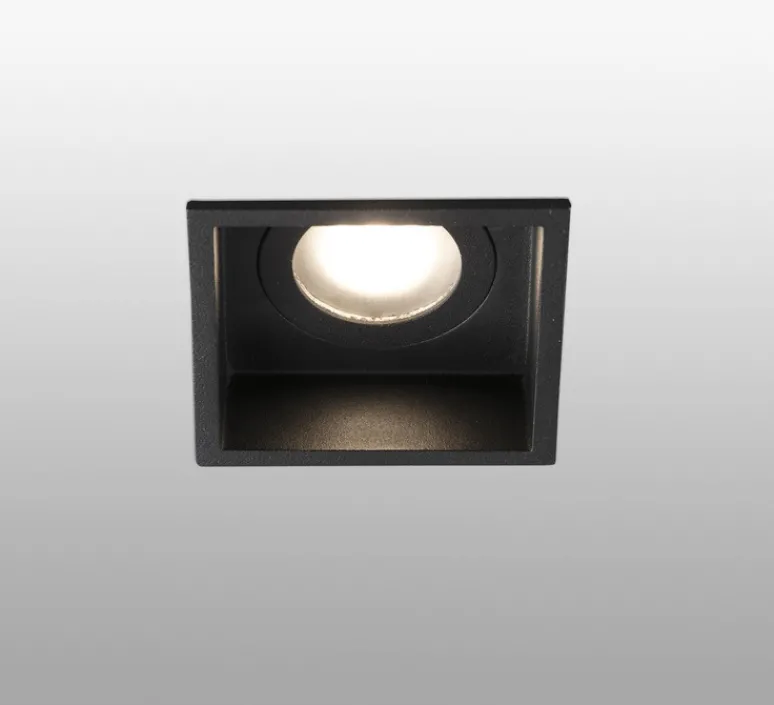 Plafonnier & Spot*Faro Spot encastrable, Hyde IP44, , L8,9cm, H5,5cm - noir