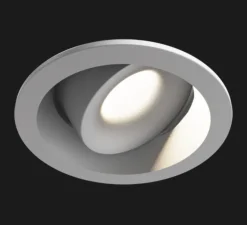 Spot encastrable, Juno Mix Deep Round, Reflector, gris mat, LED, 2700K, 380lm, Ø6cm, H3,8cm - Doxis