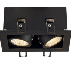 Plafonnier & Spot*SLV Spot encastrable, Kit Kadux, , LED, L9cm, H15cm - noir