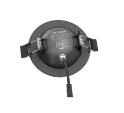 Plafonnier & Spot*Solum Spot encastrable, Leonis, , IP65, LED, dim, 2700-3000-4000K, 850-940 lm, Ø9,56cm, H3,3cm - noir