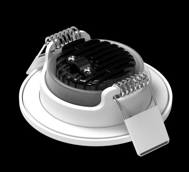 Spot encastrable, Libra, blanc, Orientable, IP65, LED, dim, 2700-4000K, 500-550 lm, Ø8,71cm, H3,15cm - Solum