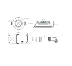 Spot encastrable, Libra, blanc, Orientable, IP65, LED, dim, 2700-4000K, 500-550 lm, Ø8,71cm, H3,15cm - Solum