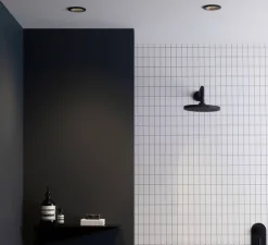 Spot encastrable, Minima round fixed, noir mat, IP65, Ø8,5cm, H11cm - Astro