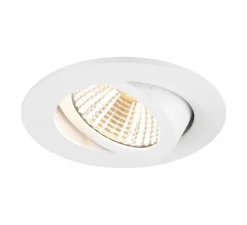Plafonnier & Spot*SLV Spot encastrable, New Tria Universal 68, , Led, 2500K/3000K/4000K, 540 /600 lm, Ø8,2cm, H3,4cm - blanc