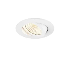 Spot encastrable, New Tria 68, blanc, LED, dim, 3000K, 750 lm, Ø8,2cm, H4cm - SLV