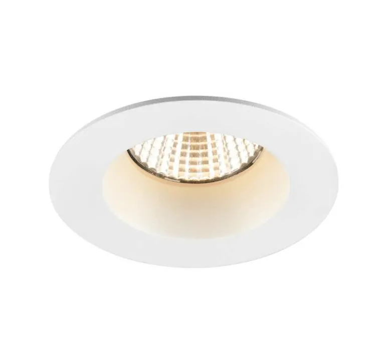 Plafonnier & Spot*SLV Spot encastrable, New tria 68, , IP65, LED, 2700K, 530 lm, Ø8,2cm, H5,85cm - blanc