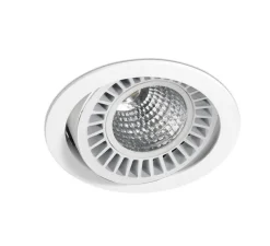 Plafonnier & Spot*Faro Architectural Spot encastrable, OPTIC, CRI>95, , IP23, LED, dim, 3000K, 2615/3700 lm, Ø16,5cm, H12cm - Faro blanc mat