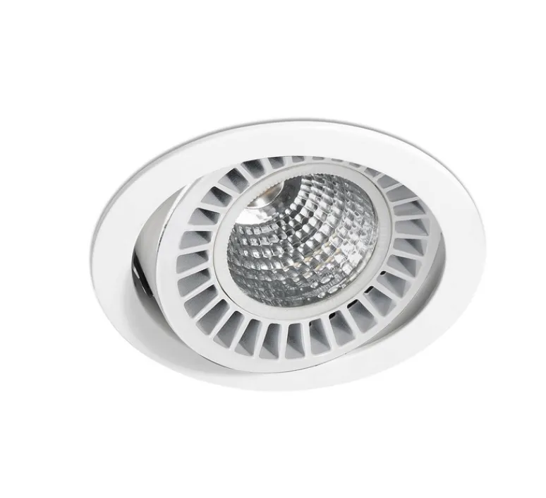 Plafonnier & Spot*Faro Architectural Spot encastrable, OPTIC, CRI>95, , IP23, LED, dim, 3000K, 2615/3700 lm, Ø16,5cm, H12cm - Faro blanc mat