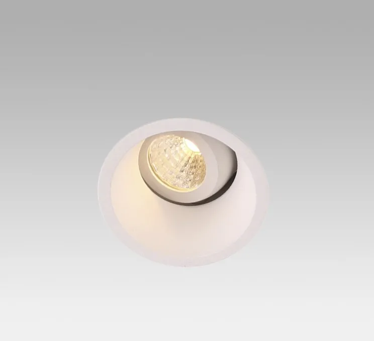 Spot encastrable orientable, Fox, blanc, LED, 2700k, 5w, Ø5cm, H6cm - FARO