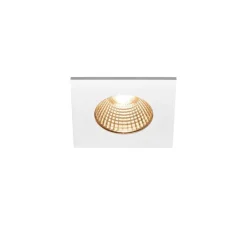 Spot encastrable, Patta-I, blanc intérieur or, IP65, LED, dim, 3000K, 440 lm, L8cm, H4cm - SLV