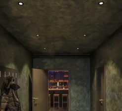 Plafonnier & Spot*SLV Spot encastrable, Patta-I, , IP65, LED, dim, 1800-3000K, 440 lm, Ø8cm, H4cm - noir