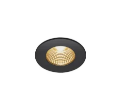 Plafonnier & Spot*SLV Spot encastrable, Patta-I, , IP65, LED, dim, 1800-3000K, 440 lm, Ø8cm, H4cm - noir