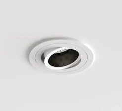 Plafonnier & Spot*Astro Spot encastrable, Pinhole Slimline Rond Ajustable, Fire Rating, , IP20, Ø9cm, H12cm - blanc mat