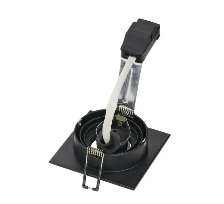 Spot encastrable, Pireq, noir, Ø9cm, H11cm - SLV