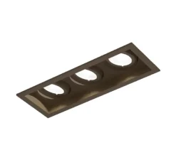 Plafonnier & Spot*Wever&Ducré Spot encastrable, Plano Petit 3.0, , LED, 2700K, 1500 lm, L17cm, P6,7cm - bronze