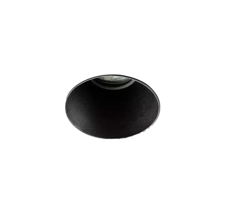 Plafonnier & Spot*Faro Spot encastrable, sans collerette, Fresh IP65, , Ø13,3cm, H12,5cm (hauteur plafond recommandée 14,5cm) - noir