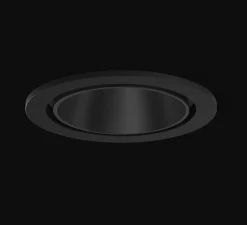 Plafonnier & Spot*XAL Spot encastrable, SASSO 60, rond, noir, LED, 3000k , 949lm, Ø6.3cm, H4.8cm - blanc