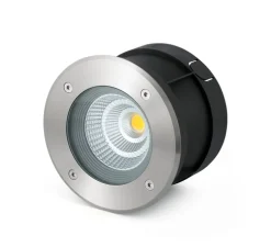 Spot encastrable, Suria 180, inox, IP67, 1197lm, 3000K, Ø18cm, H12,5cm - Faro
