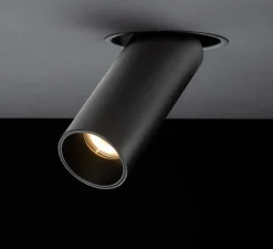 Plafonnier & Spot*Doxis Spot encastrable, Tektus 45 Recessed, mat, dim, LED, 2700K, 1100lm, Ø4,5cm, H11,3cm - noir