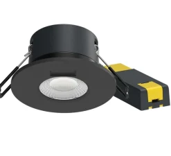 Plafonnier & Spot*Solum Spot encastrable, Teles Bluetooth, , IP65, LED, dim, 2200 à 6500K, 300-450 lm, Ø8,8cm, H5,5cm - noir