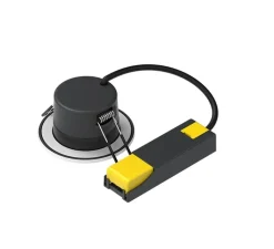 Plafonnier & Spot*Solum Spot encastrable, Teles Bluetooth, , IP65, LED, dim, 2200 à 6500K, 300-450 lm, Ø8,8cm, H5,5cm - noir