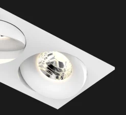 Spot encastrable, Titan Double Rectangle Organic, blanc mat, 40°, LED, 3000K, 1156lm, L17,2cm, H7cm - Doxis
