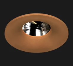 Spot encastrable, Titan Fix Round Cone, 40°, Bobbytrap springs, corten, dim, LED, 2700K, 1100lm, Ø8,5cm, H6,8cm - Doxis