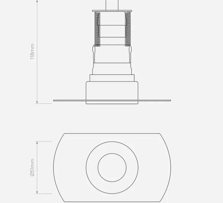 Spot encastrable, Trimless Mini, blanc, Ø5,1cm, P11,8cm - Astro