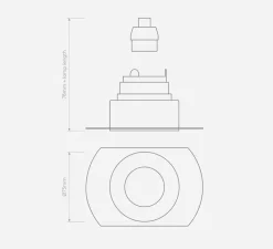 Plafonnier & Spot*Astro Spot encastrable, Trimless Round Fixed, , LED, dim, Ø7,5cm, H7,8cm - Lighting blanc