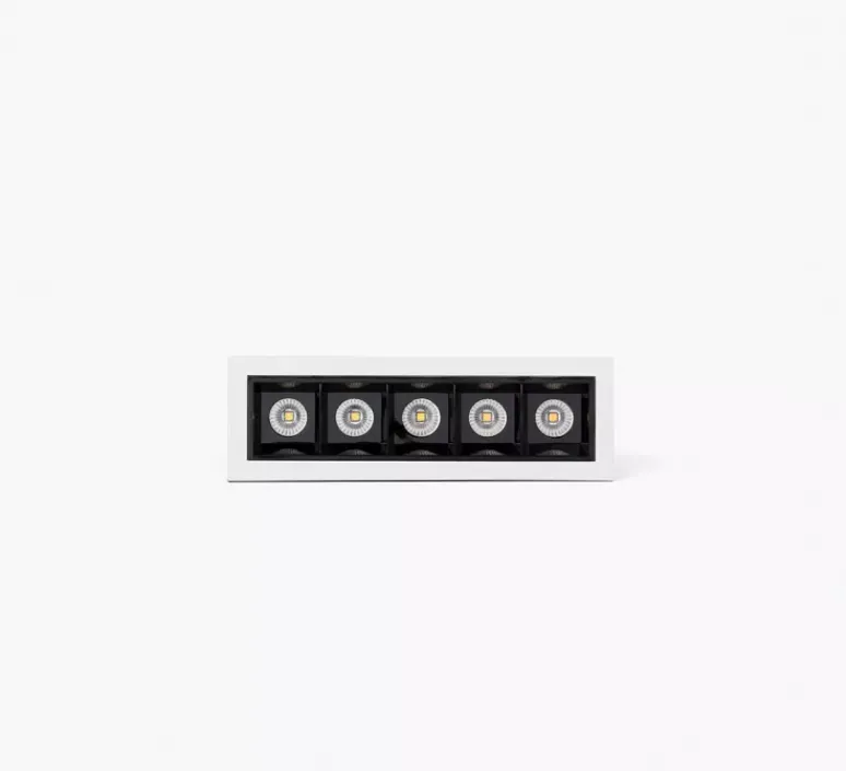 Plafonnier & Spot*Faro Architectural Spot encastrable, Troop, , LED, 3000K, 852 lm, 48°, L13,7cm, H4,4cm - Faro blanc