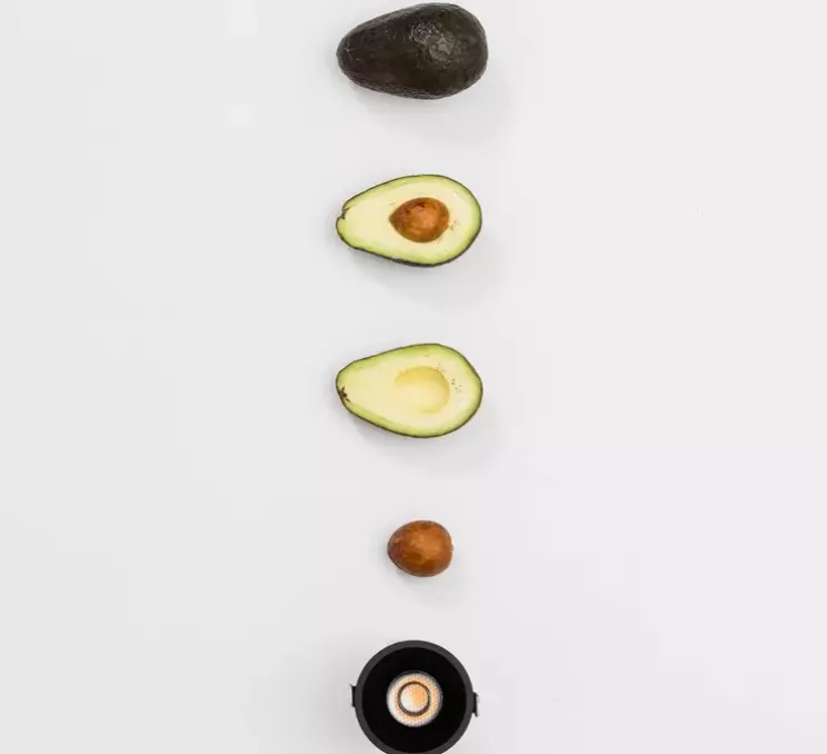 Spot encastrable, Tulipa, 55°, noir, IP44, LED, dim, DALI, 2700K, 313 lm, Ø8,2cm, H10,6cm - Faro