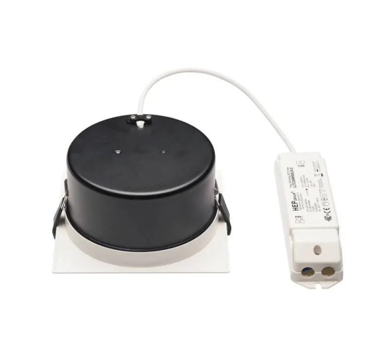 Plafonnier & Spot*SLV Spot encastrable, Verlux, , LED, dim, 3000K, 1800 lm, L13,5cm, H13,5cm - blanc