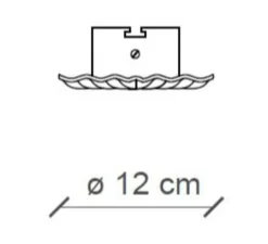Plafonnier & Spot*Ferroluce Spot encastrable, Vintage C480, , Ø12cm, H13cm - noir vintage
