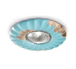 Spot encastrable, Vintage C480, bleu vintage, Ø12cm, H13cm - Ferroluce