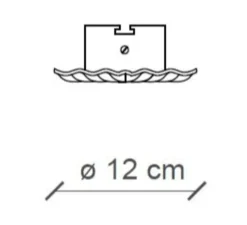 Spot encastrable, Vintage C480, bleu vintage, Ø12cm, H13cm - Ferroluce