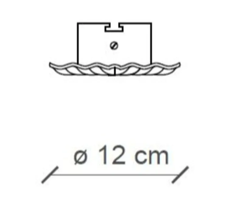 Spot encastrable, Vintage C480, bleu vintage, Ø12cm, H13cm - Ferroluce