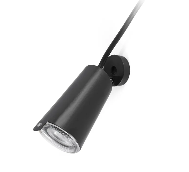 Plafonnier & Spot*Faro Spot extérieur à piquer, Toni, , L8,4cm, H17cm, IP65 - noir